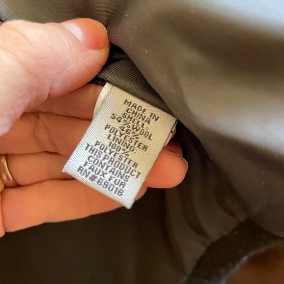 Women’s Ruff Hewn Grey Ombre Wool Coat size Medium - Picture 8 of 10